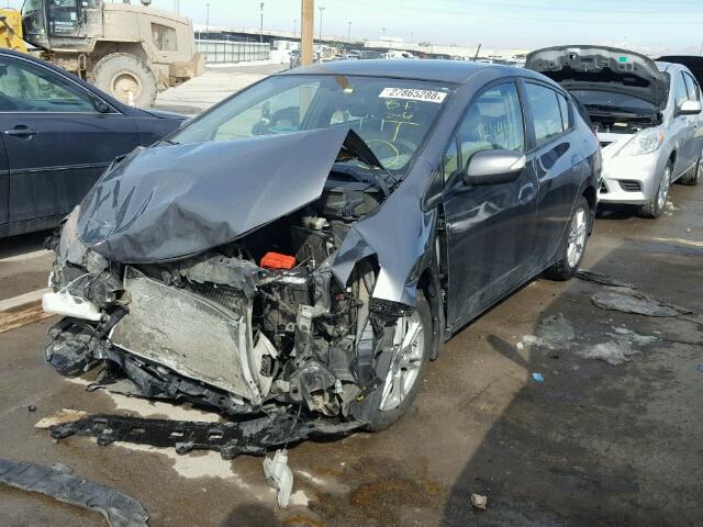 JHMZE2H7XAS025871 - 2010 HONDA INSIGHT EX GRAY photo 2