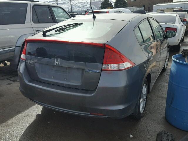 JHMZE2H7XAS025871 - 2010 HONDA INSIGHT EX GRAY photo 4