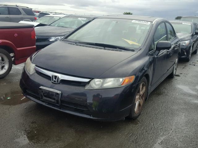 1HGFA16806L133229 - 2006 HONDA CIVIC EX შავი ფოტო 2