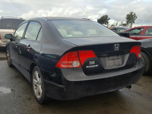 1HGFA16806L133229 - 2006 HONDA CIVIC EX შავი ფოტო 3