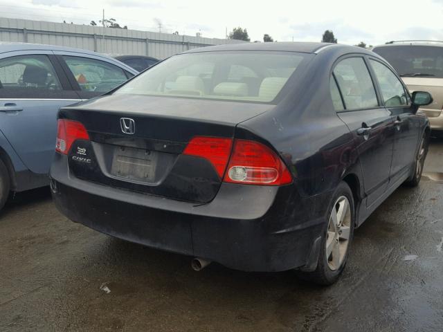 1HGFA16806L133229 - 2006 HONDA CIVIC EX შავი ფოტო 4