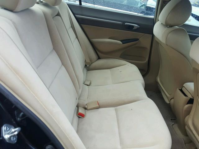 1HGFA16806L133229 - 2006 HONDA CIVIC EX შავი ფოტო 6