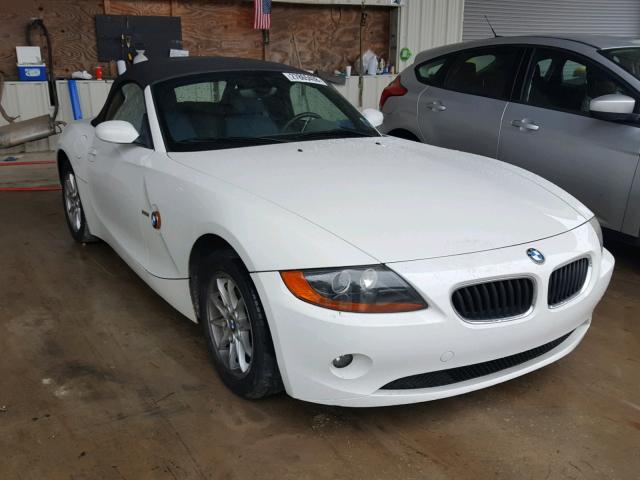 4USBT33544LR69307 - 2004 BMW Z4 2.5 WHITE photo 1