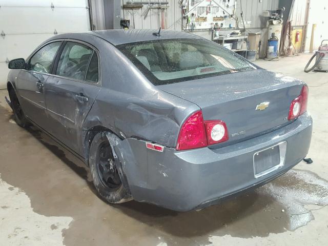 1G1ZG57B684300873 - 2008 CHEVROLET MALIBU LS GRAY photo 3