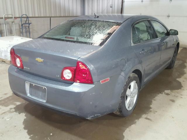 1G1ZG57B684300873 - 2008 CHEVROLET MALIBU LS ნაცრისფერი ფოტო 4