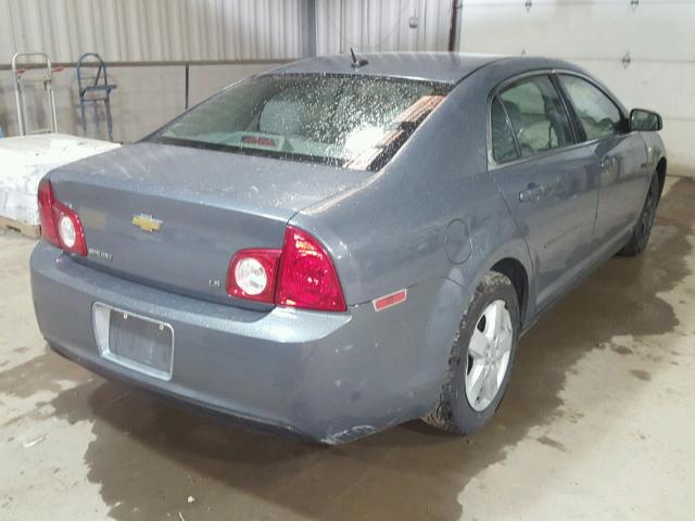 1G1ZG57B684300873 - 2008 CHEVROLET MALIBU LS GRAY photo 4