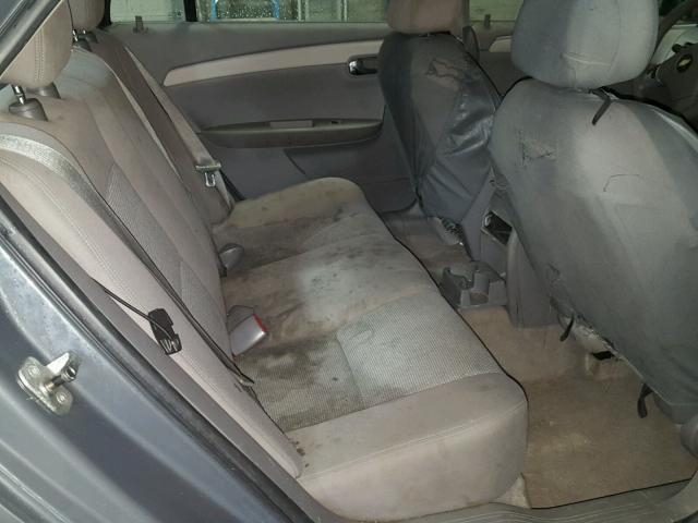 1G1ZG57B684300873 - 2008 CHEVROLET MALIBU LS ნაცრისფერი ფოტო 6