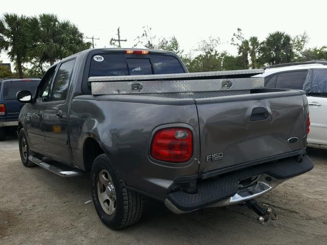 1FTRW07632KD29153 - 2002 FORD F150 SUPER GRAY photo 3