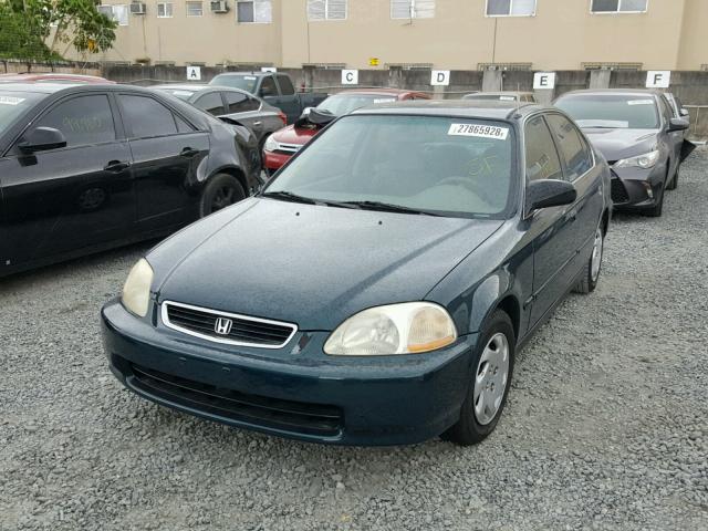 2HGEJ6676VH565576 - 1997 HONDA CIVIC LX GREEN photo 2