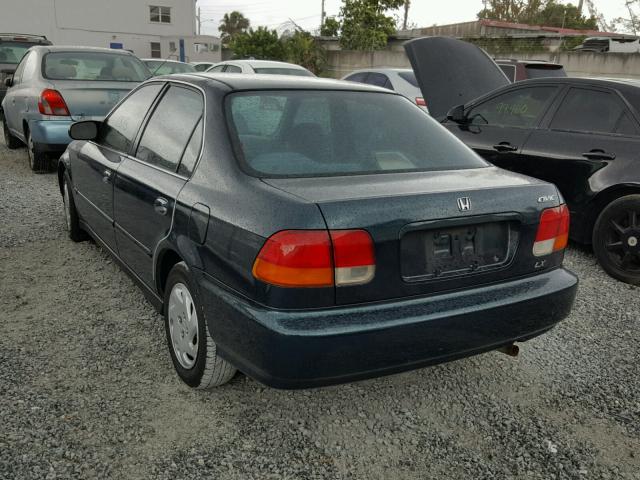 2HGEJ6676VH565576 - 1997 HONDA CIVIC LX GREEN photo 3