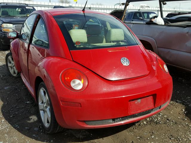 3VWSW31C17M502991 - 2007 VOLKSWAGEN NEW BEETLE 红色 照片 3