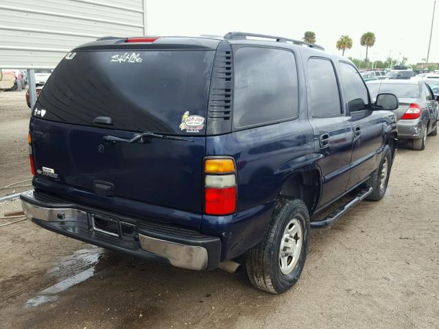 1GNEC13V96R133667 - 2006 CHEVROLET TAHOE C150 BLUE photo 4