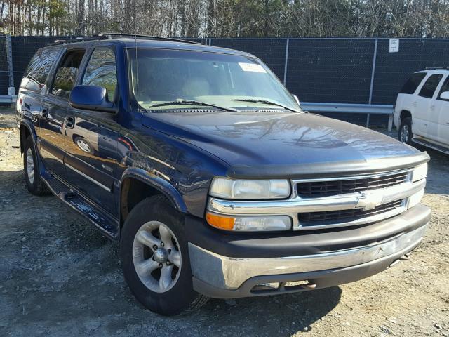 3GNFK16T81G113856 - 2001 CHEVROLET SUBURBAN K BLUE photo 1