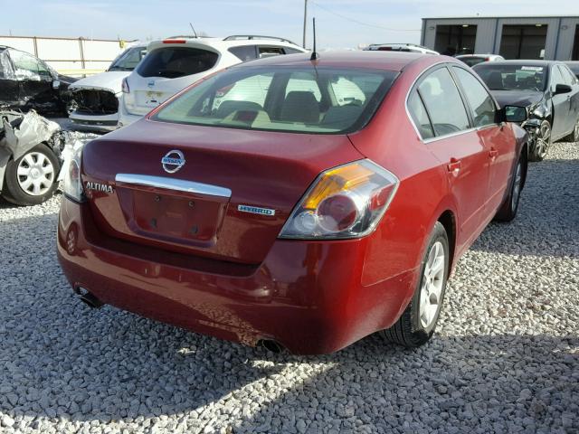 1N4CL21E57C199863 - 2007 NISSAN ALTIMA HYB RED photo 4