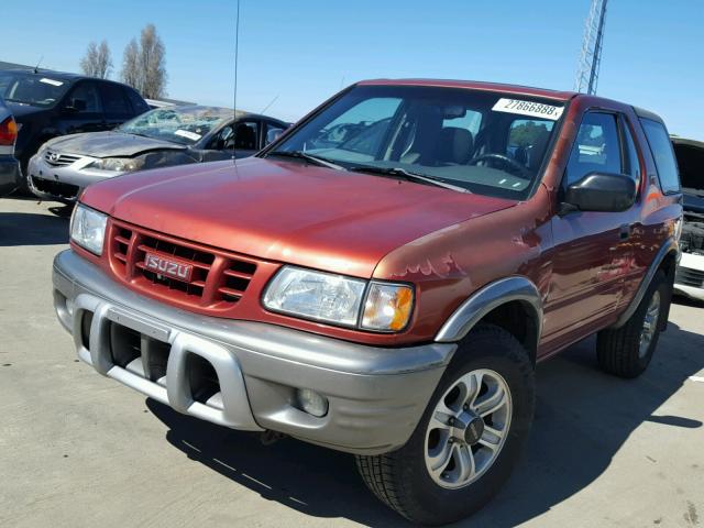 4S2CK57W514329502 - 2001 ISUZU RODEO SPOR RED photo 2