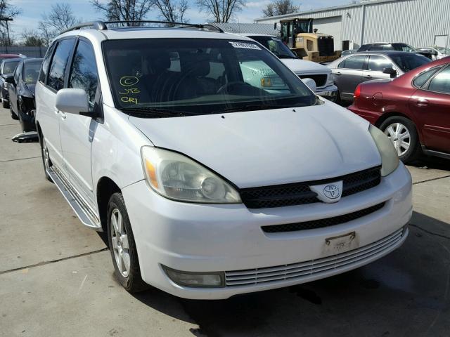 5TDZA22C34S013481 - 2004 TOYOTA SIENNA XLE WHITE photo 1