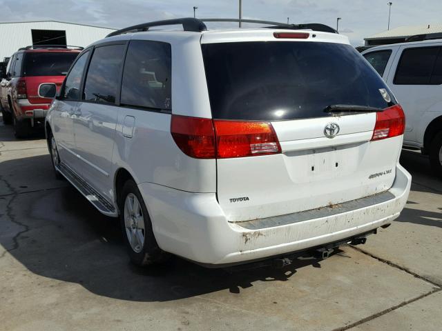 5TDZA22C34S013481 - 2004 TOYOTA SIENNA XLE WHITE photo 3