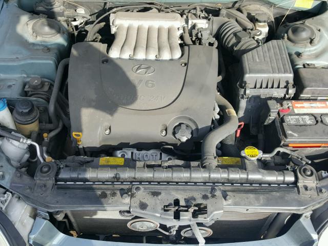 KMHWF35H85A155689 - 2005 HYUNDAI SONATA GLS GREEN photo 7