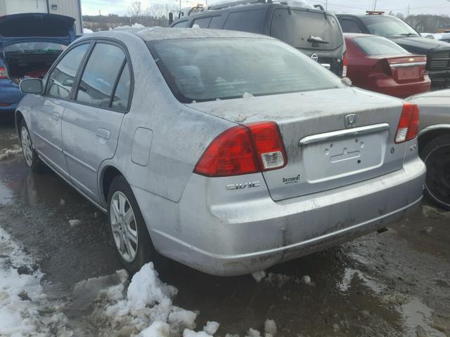 2HGES26753H520485 - 2003 HONDA CIVIC EX SILVER photo 3