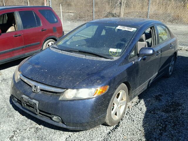 2HGFA168X6H527026 - 2006 HONDA CIVIC EX ლურჯი ფოტო 2