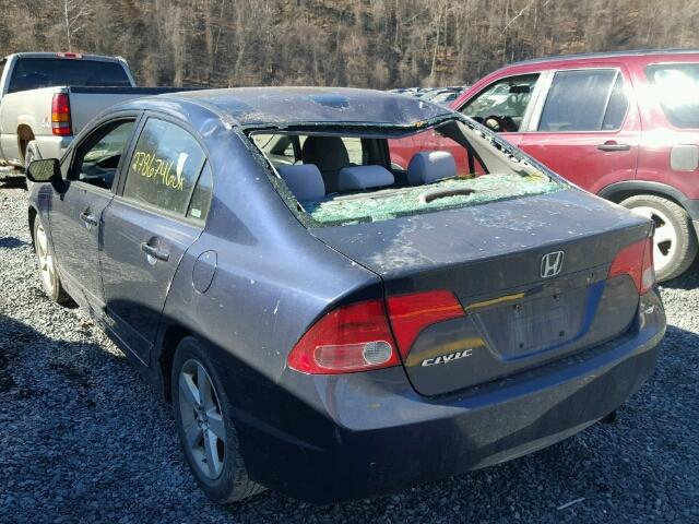 2HGFA168X6H527026 - 2006 HONDA CIVIC EX ლურჯი ფოტო 3