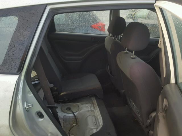 2T1KR32E23C098614 - 2003 TOYOTA MATRIX SILVER photo 6