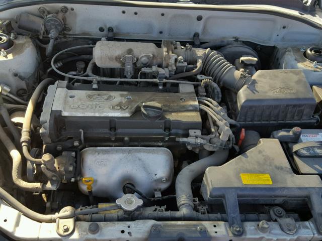 KMHCG45C75U662415 - 2005 HYUNDAI ACCENT GL GRAY photo 7