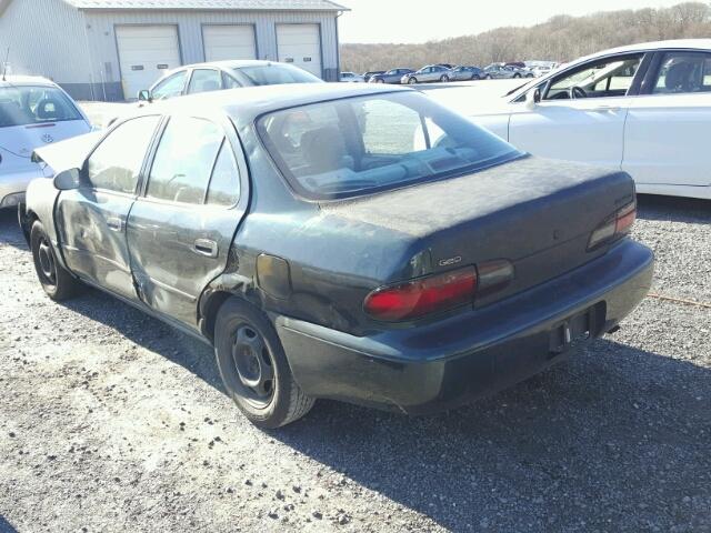 1Y1SK5263VZ461029 - 1997 GEO PRIZM BASE BLACK photo 3