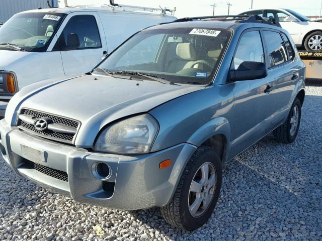 KM8JM12B46U446999 - 2006 HYUNDAI TUCSON GL GREEN photo 2