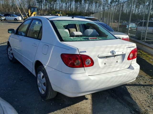 2T1BR30E38C914031 - 2008 TOYOTA COROLLA CE WHITE photo 3