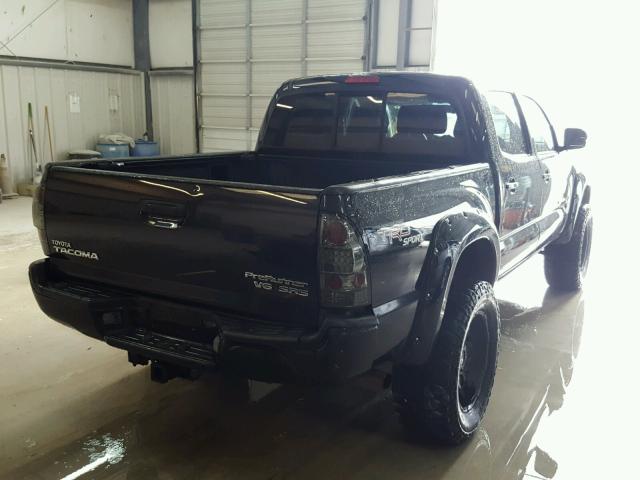 5TEJU62N98Z495850 - 2008 TOYOTA TACOMA DOU BLACK photo 4