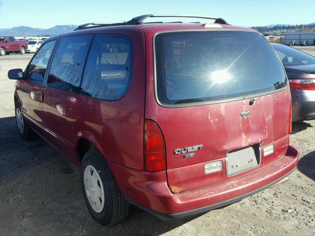 4N2DN11W9RD809656 - 1994 NISSAN QUEST XE MAROON photo 3