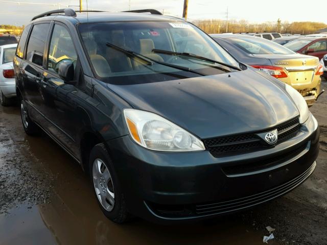 5TDZA23C65S269405 - 2005 TOYOTA SIENNA CE GREEN photo 1