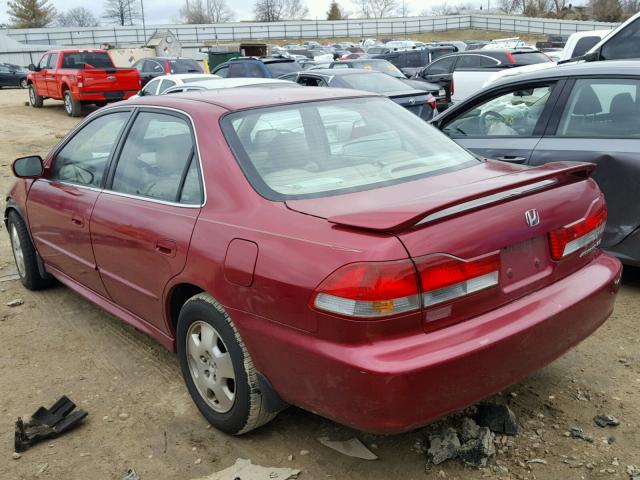 1HGCG16532A016774 - 2002 HONDA ACCORD EX BURGUNDY photo 3