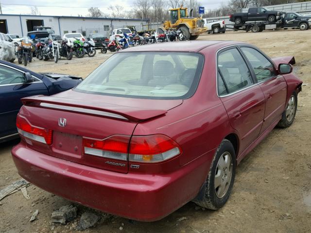 1HGCG16532A016774 - 2002 HONDA ACCORD EX BURGUNDY photo 4