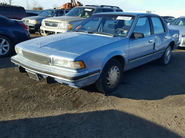 1G4AG54N2N6423066 - 1992 BUICK CENTURY SP BLUE photo 2