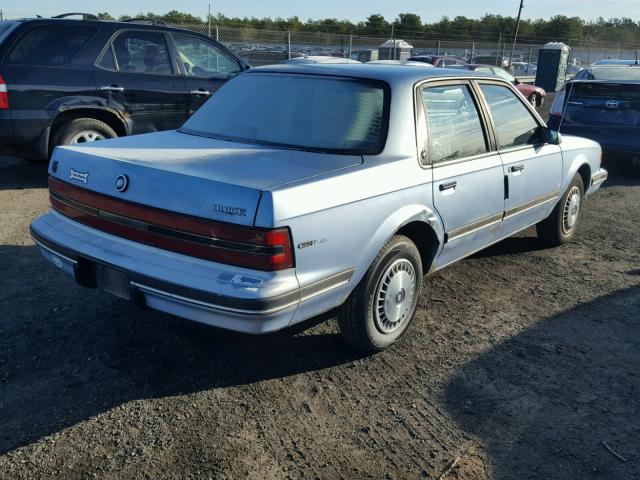 1G4AG54N2N6423066 - 1992 BUICK CENTURY SP BLUE photo 4