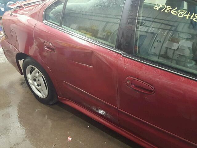 1G2NE52E55M156147 - 2005 PONTIAC GRAND AM S Tünd qırmızı foto 10