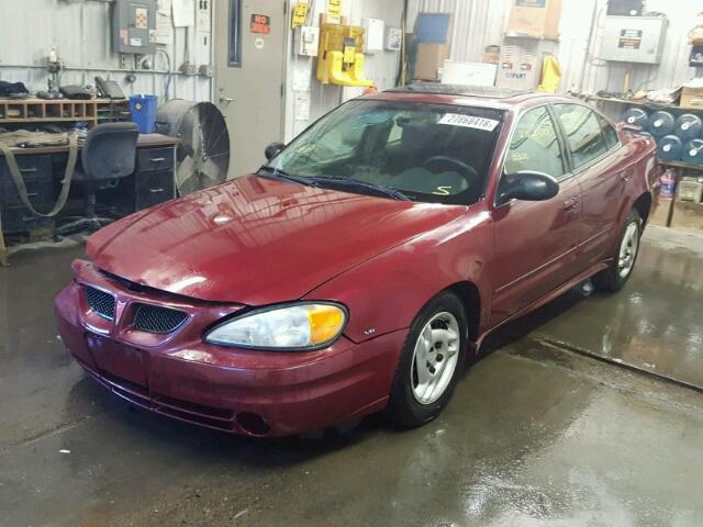 1G2NE52E55M156147 - 2005 PONTIAC GRAND AM S Tünd qırmızı foto 2