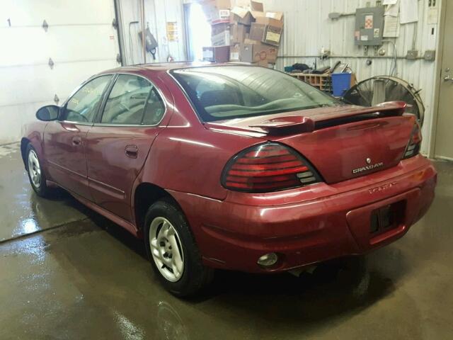 1G2NE52E55M156147 - 2005 PONTIAC GRAND AM S Tünd qırmızı foto 3