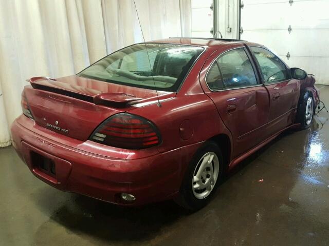 1G2NE52E55M156147 - 2005 PONTIAC GRAND AM S Tünd qırmızı foto 4