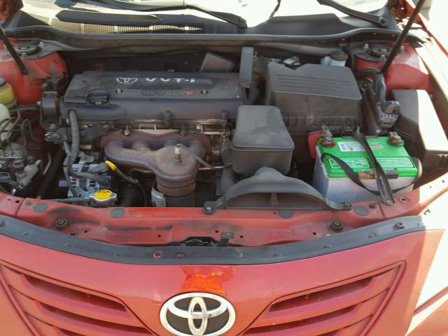 4T1BE46K67U004997 - 2007 TOYOTA CAMRY NEW RED photo 7