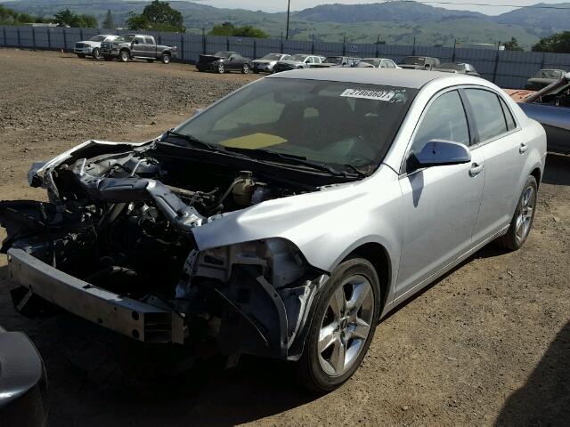 1G1ZC5EB7AF221656 - 2010 CHEVROLET MALIBU 1LT 银色 照片 2