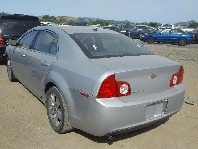 1G1ZC5EB7AF221656 - 2010 CHEVROLET MALIBU 1LT SILVER photo 3