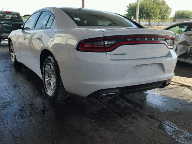 2C3CDXBG2GH310505 - 2016 DODGE CHARGER SE WHITE photo 3