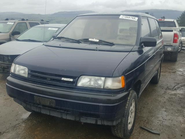 JM3LV5236N0448261 - 1992 MAZDA MPV WAGON BLUE photo 2