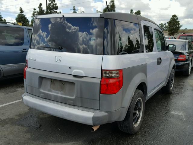 5J6YH28324L001350 - 2004 HONDA ELEMENT LX SILVER photo 4