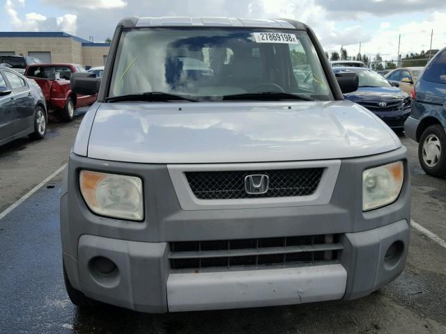 5J6YH28324L001350 - 2004 HONDA ELEMENT LX SILVER photo 9