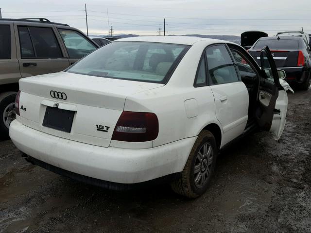 WAUDC68D91A059320 - 2001 AUDI A4 1.8T QU WHITE photo 4