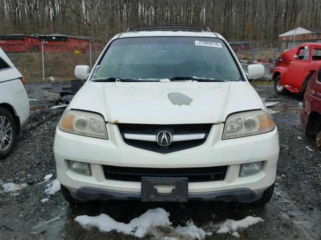 2HNYD18966H517687 - 2006 ACURA MDX TOURIN WHITE photo 9